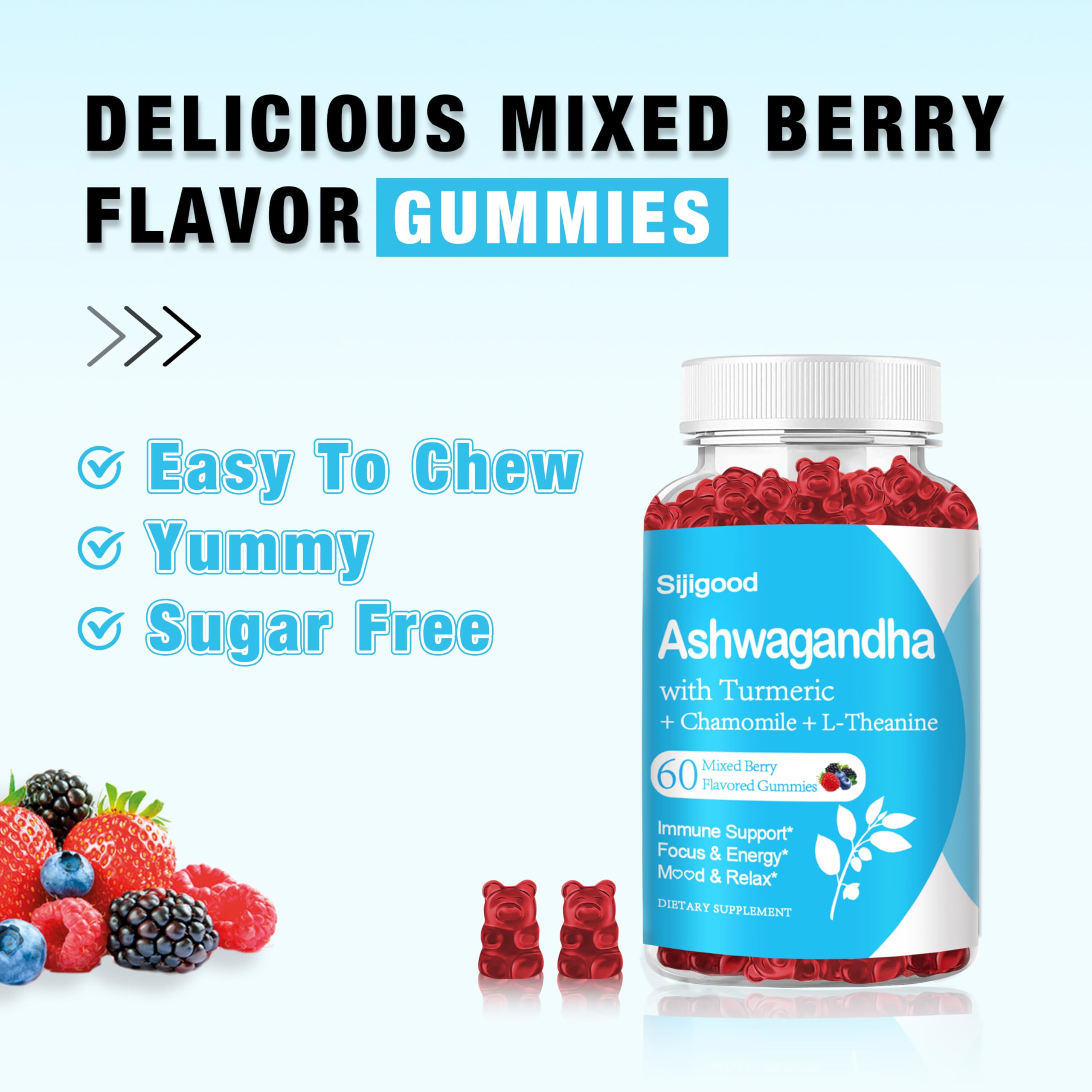 Sijigood Ashwagandha Gummies family-use image suggesting broad appeal