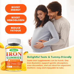 Sijigood iron gummies texture closeup reveals chewable consistency.