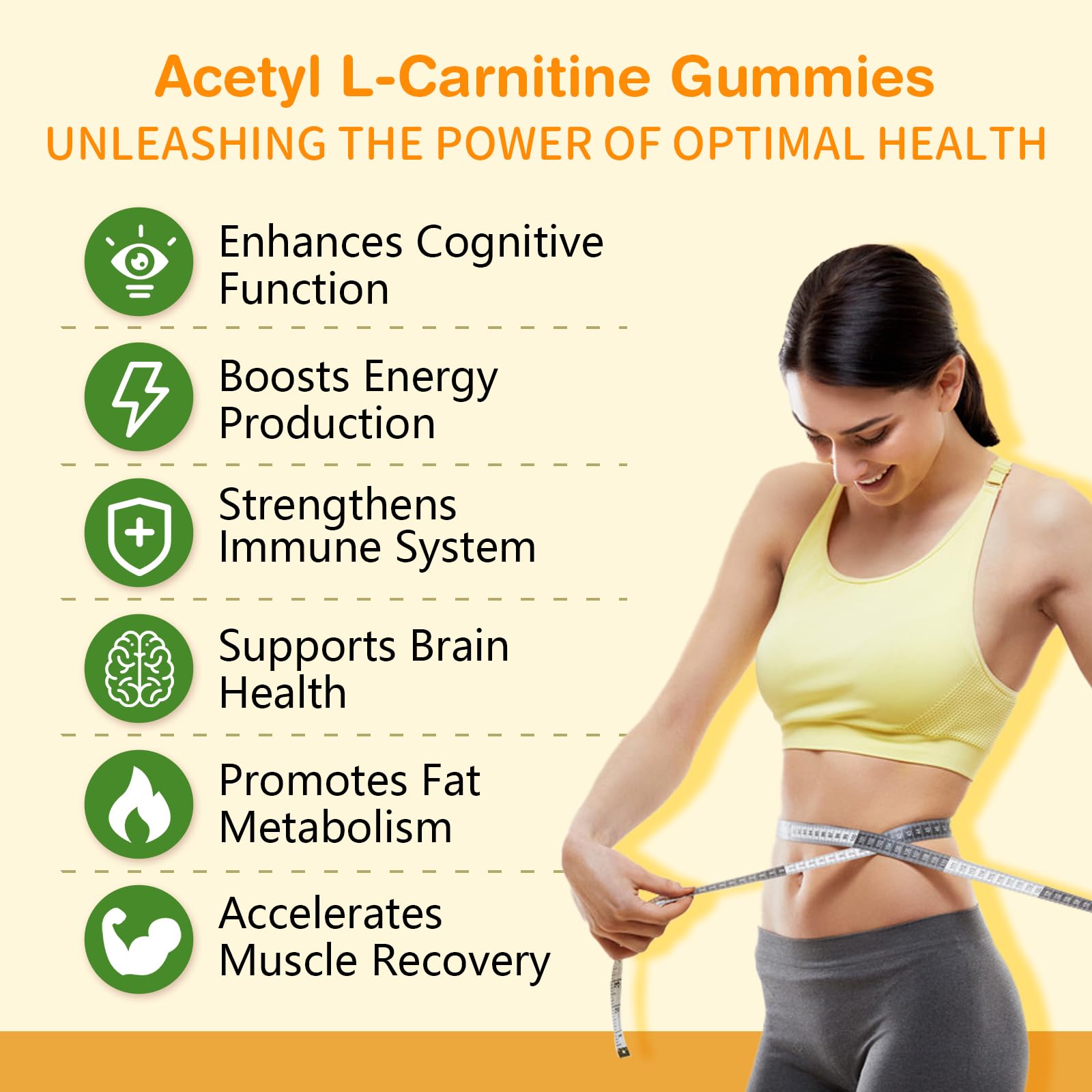 Sijigood vegan acetyl L-carnitine gummies packaging highlights plant-based formulation.