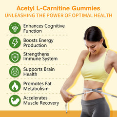 Sijigood vegan acetyl L-carnitine gummies packaging highlights plant-based formulation.