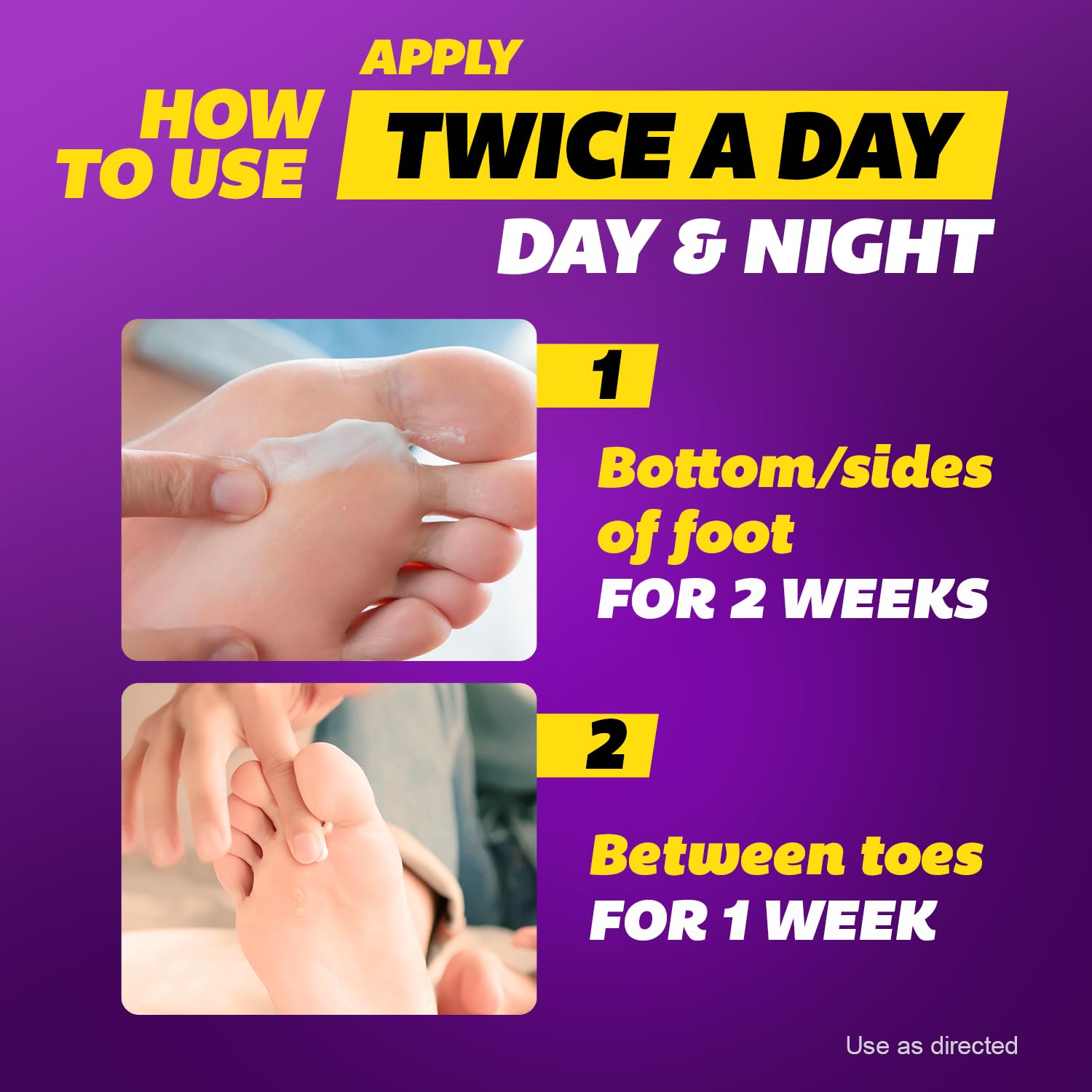 Silka application on affected skin showing daily routine.