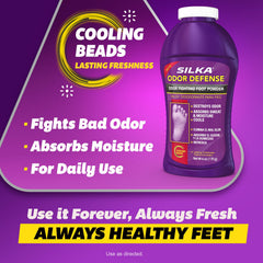 Silka Foot Care Routine Closeup highlighting simple daily steps.