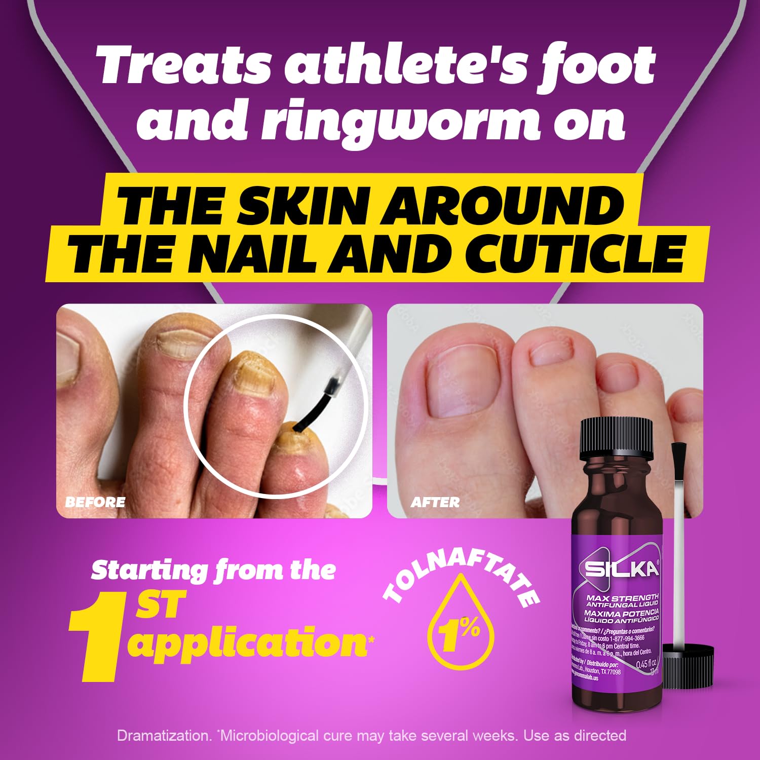 Silka Foot Powder with cooling beads absorbing moisture for fresh feet.