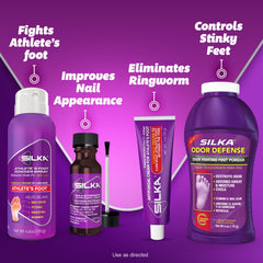 Silka Jock Itch Ringworm Cream applied to irritated skin areas.