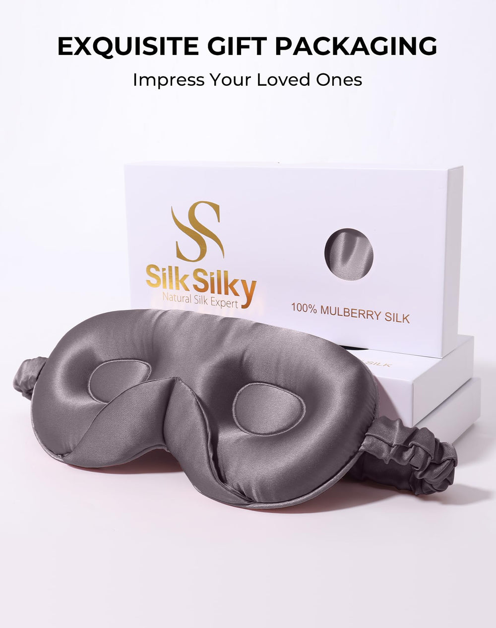 SilkSilky hypoallergenic silk eye mask suitable for sensitive skin