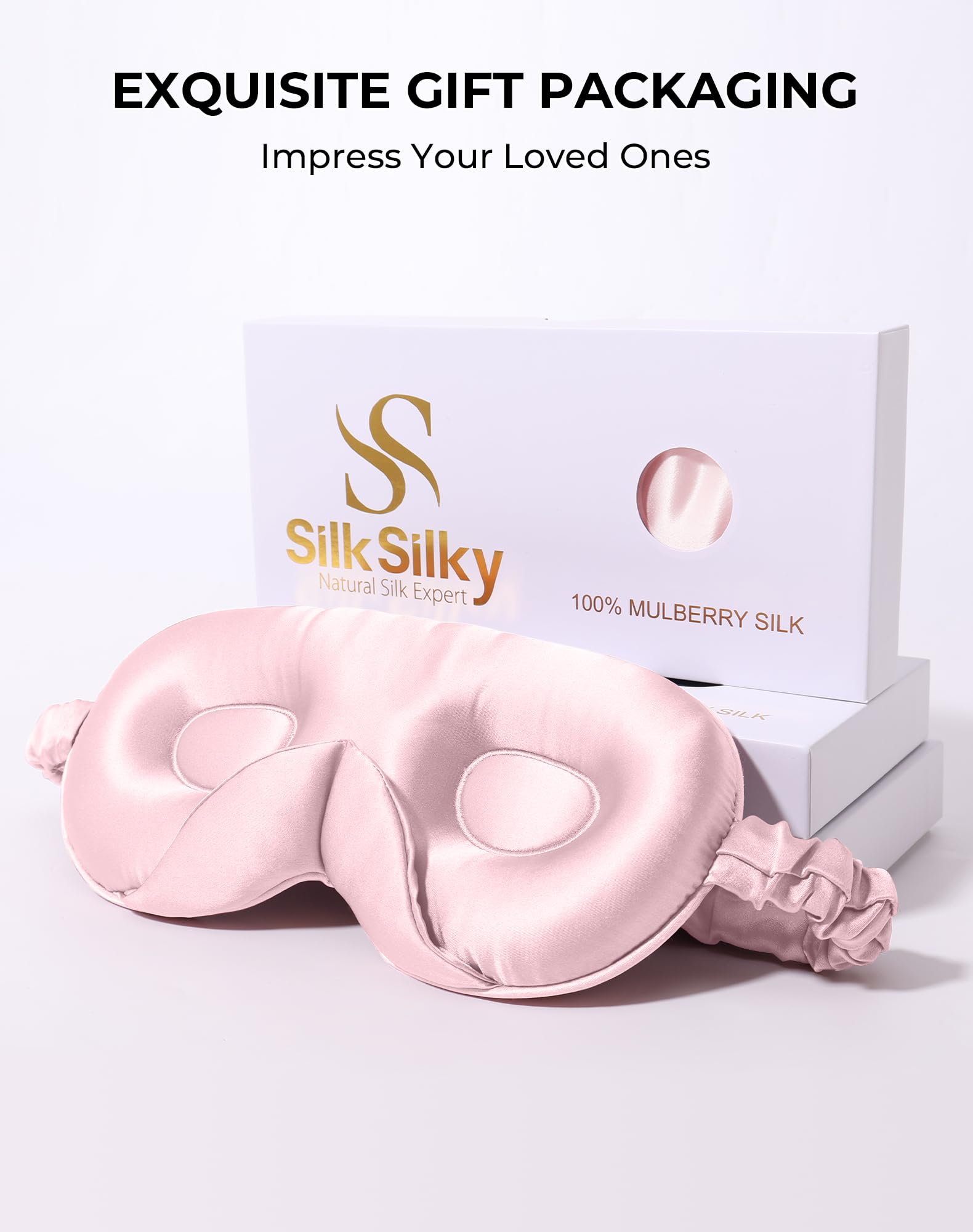 SilkSilky silk protects the delicate eye area and reduces friction.