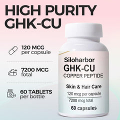 Siloharbor GHK-Cu enteric coating technology illustration aiding absorption.