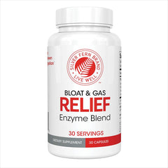 Silver Fern Bloat & Gas Relief bottle front view supports daily digestion.