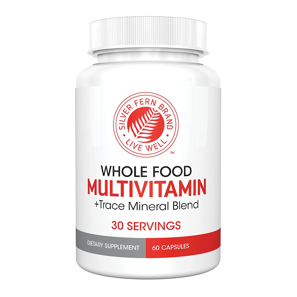 Silver Fern bottle front displays a full-spectrum multivitamin for daily wellness.