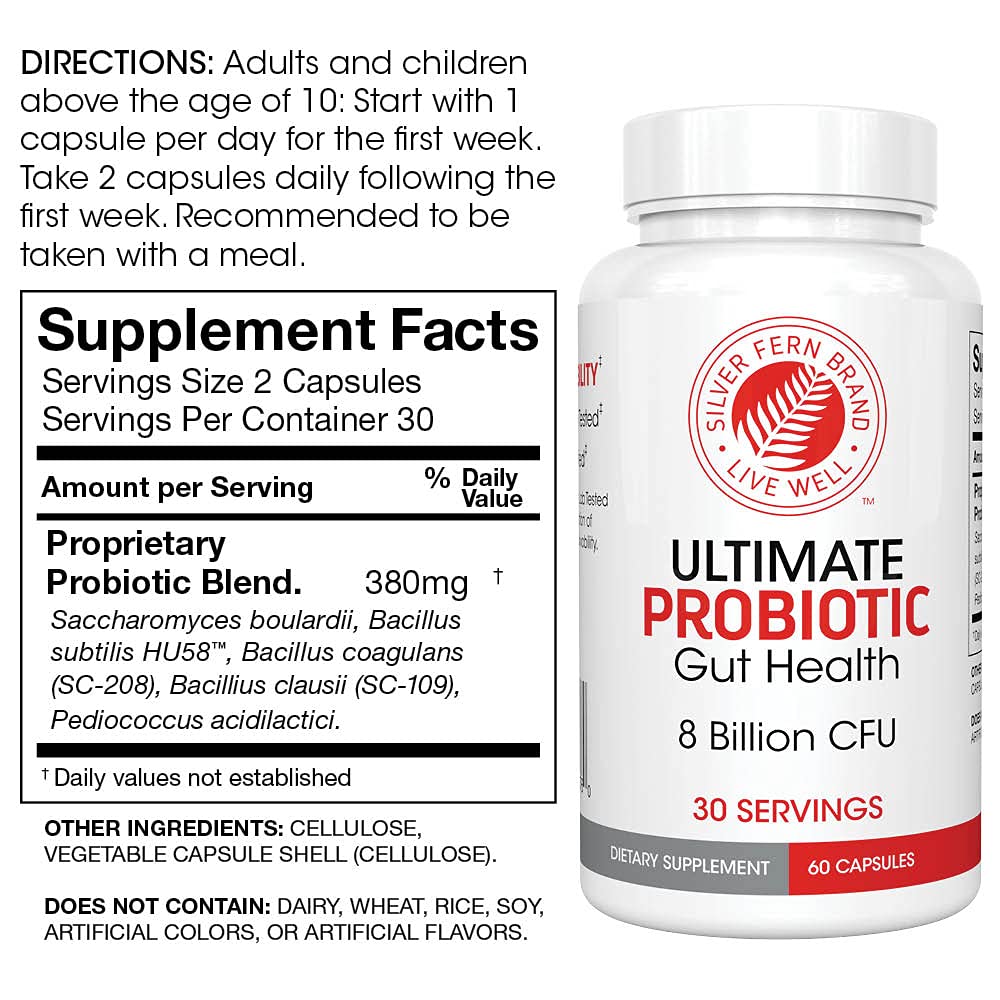 Silver Fern digestive enzymes capsules close-up signals meal support benefits