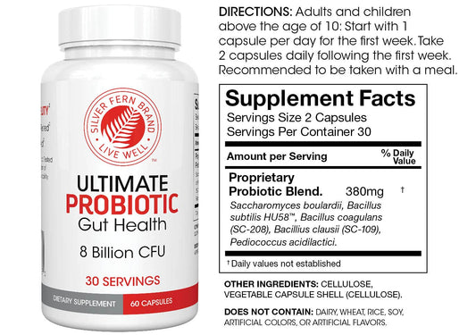 Silver Fern Gut Rehab Kit Cleanse Daily bottle ready to support gut comfort.
