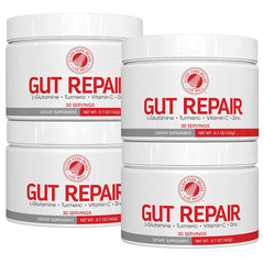 Silver Fern Gut Repair tub shown for convenient daily digestive support.