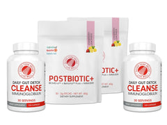 Silver Fern Postbiotic+ stick packs for on-the-go daily support.
