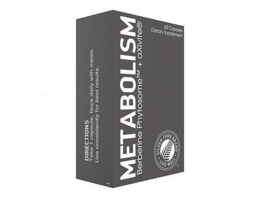 Silver Fern Metabolism bottle front promoting daily wellness and balance