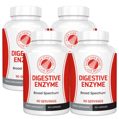 Silver Fern Ultimate Digestive Enzymes bottle with 90 capsules supports meals