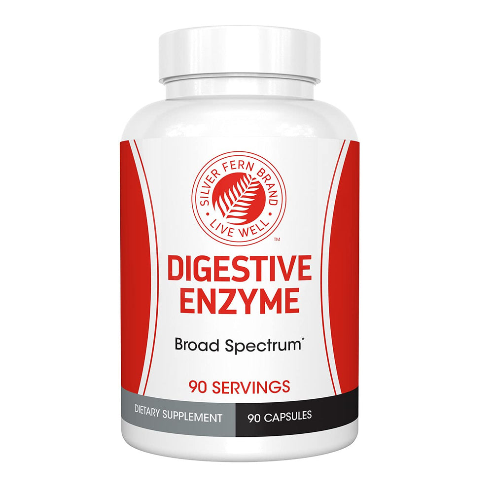 Silver Fern Ultimate Digestive Enzymes bottle front view for meal support