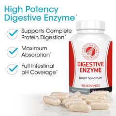 Silver Fern bottle label showing multi-enzyme blend for nutrient absorption