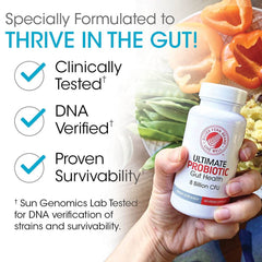 Silver Fern Ultimate Probiotic vegan shelf stable formula suitable for travel