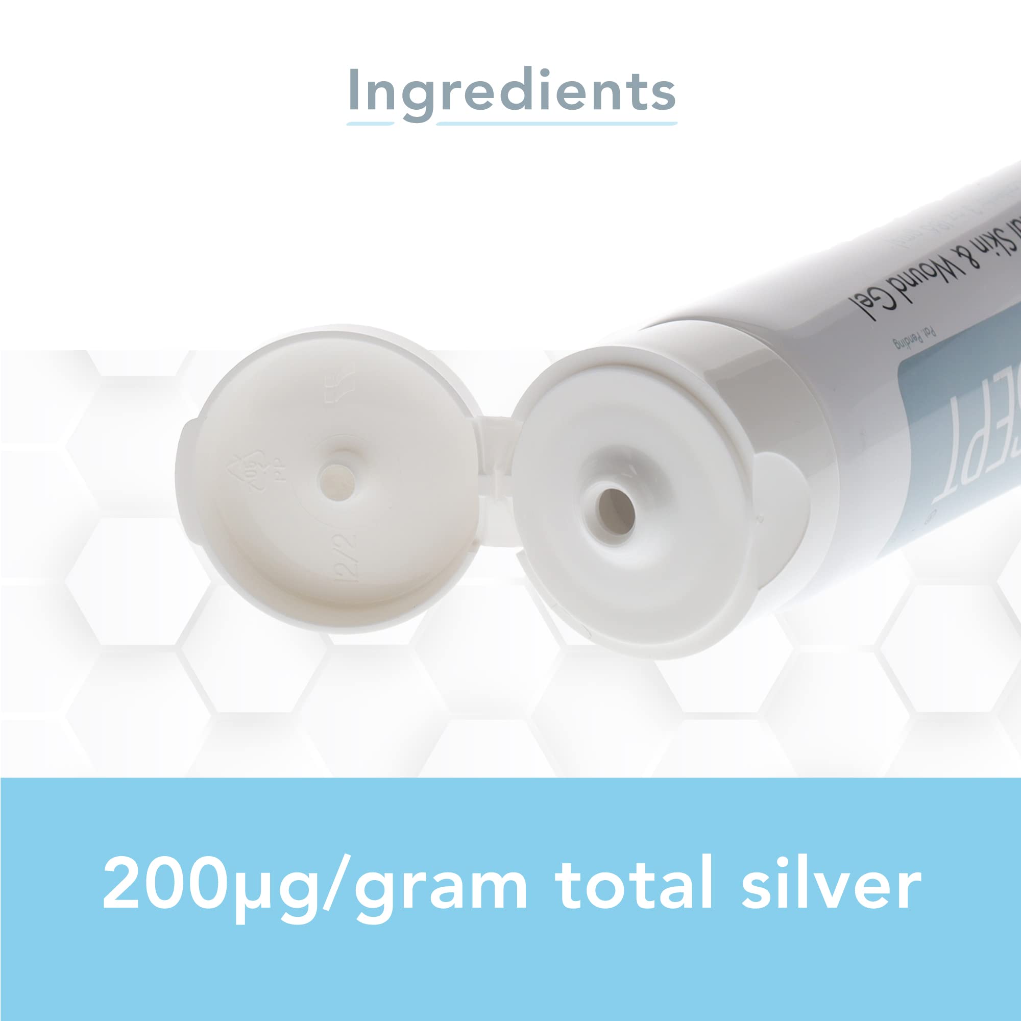Silver-Sept Silver Skin Gel for burns illustrates versatile wound care