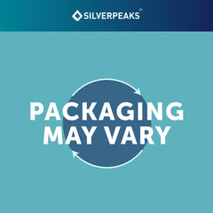 Close-up of Silverpeaks capsules showing smooth, easy-to-swallow design for daily use.