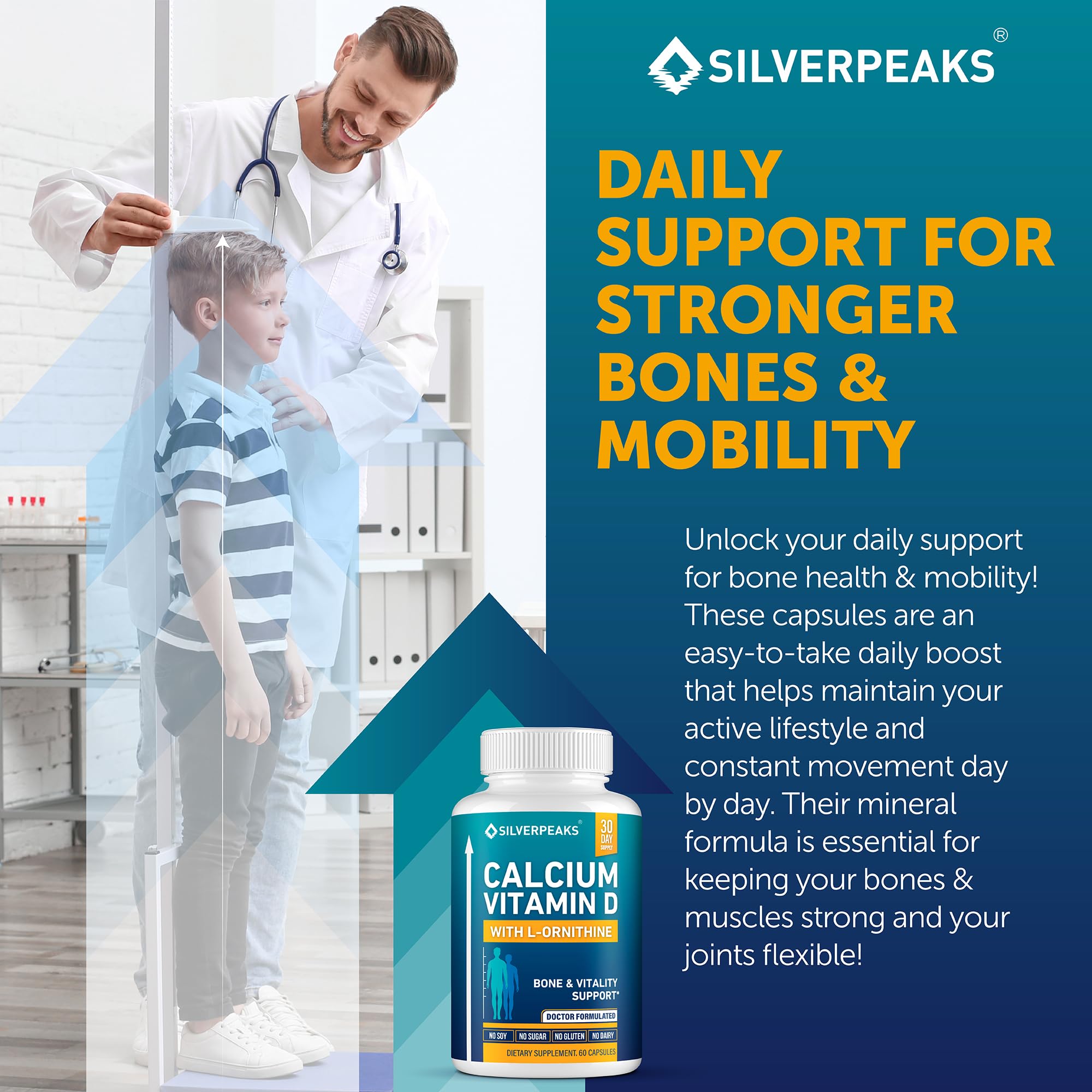 Silverpeaks spinach leaf powder detail enriches the mineral blend for daily wellness.