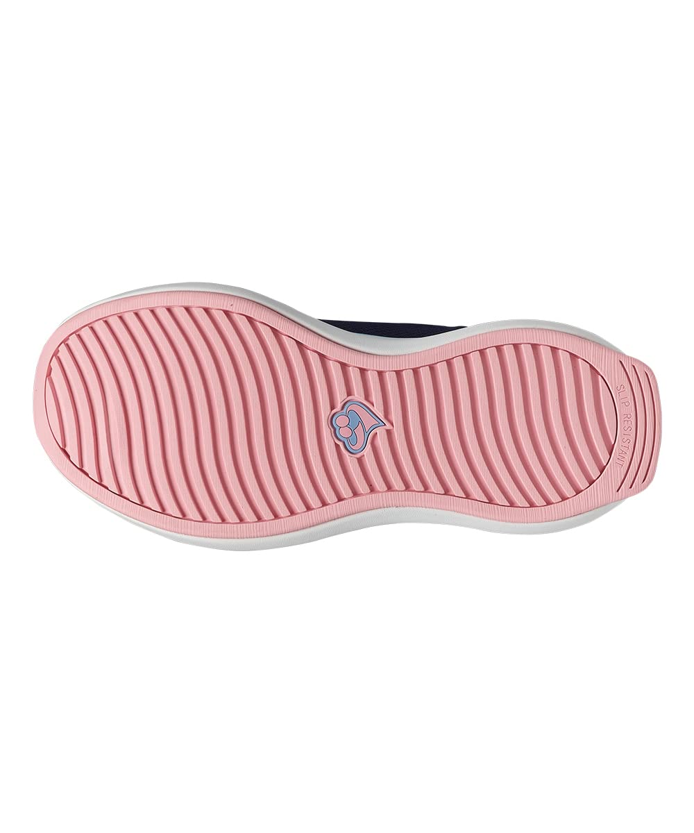Silverts navy slip-resistant outsole provides stable traction on varied indoor and outdoor surfaces.