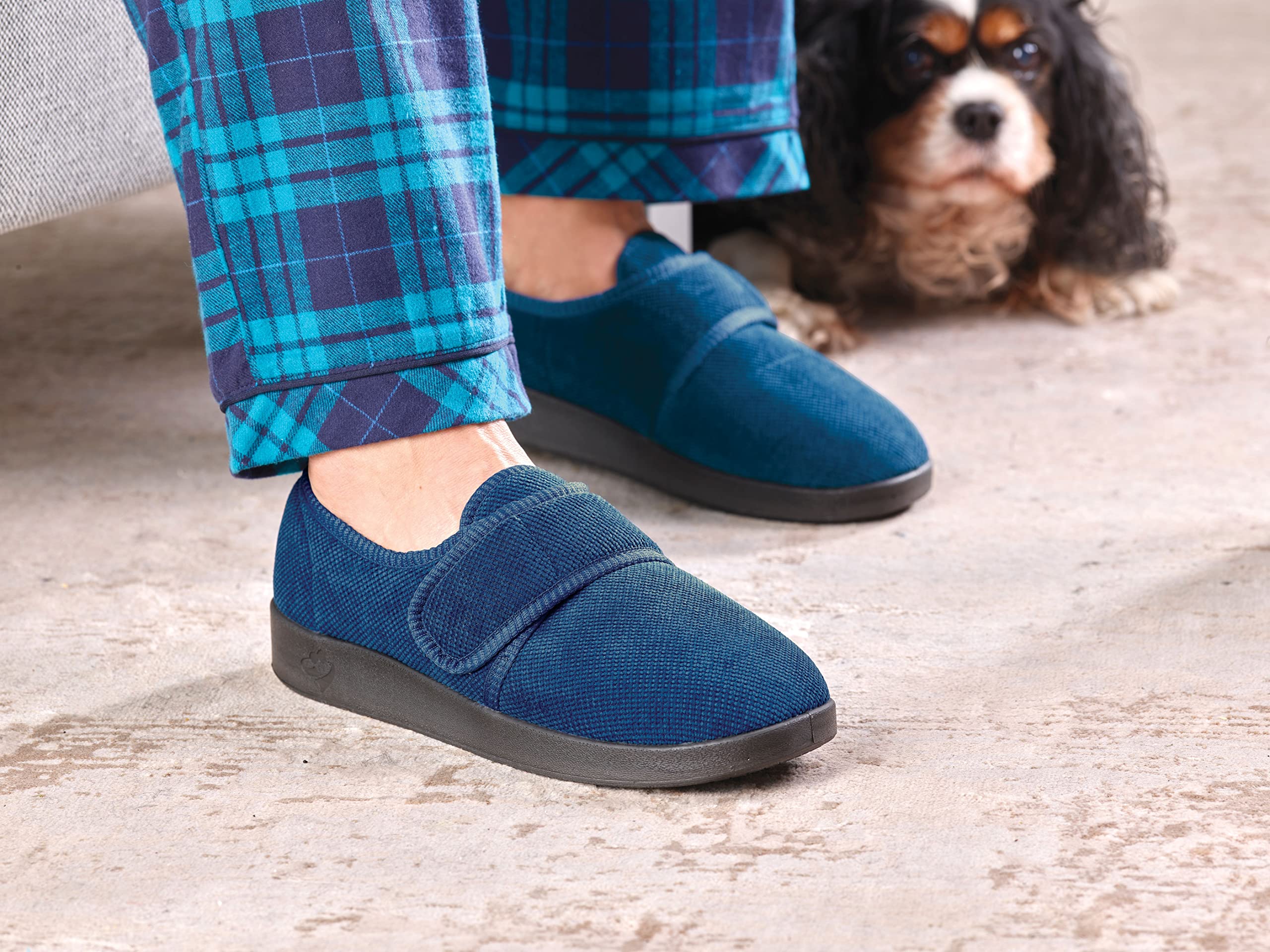 Silvert's adaptive slippers ideal for indoor and outdoor use.