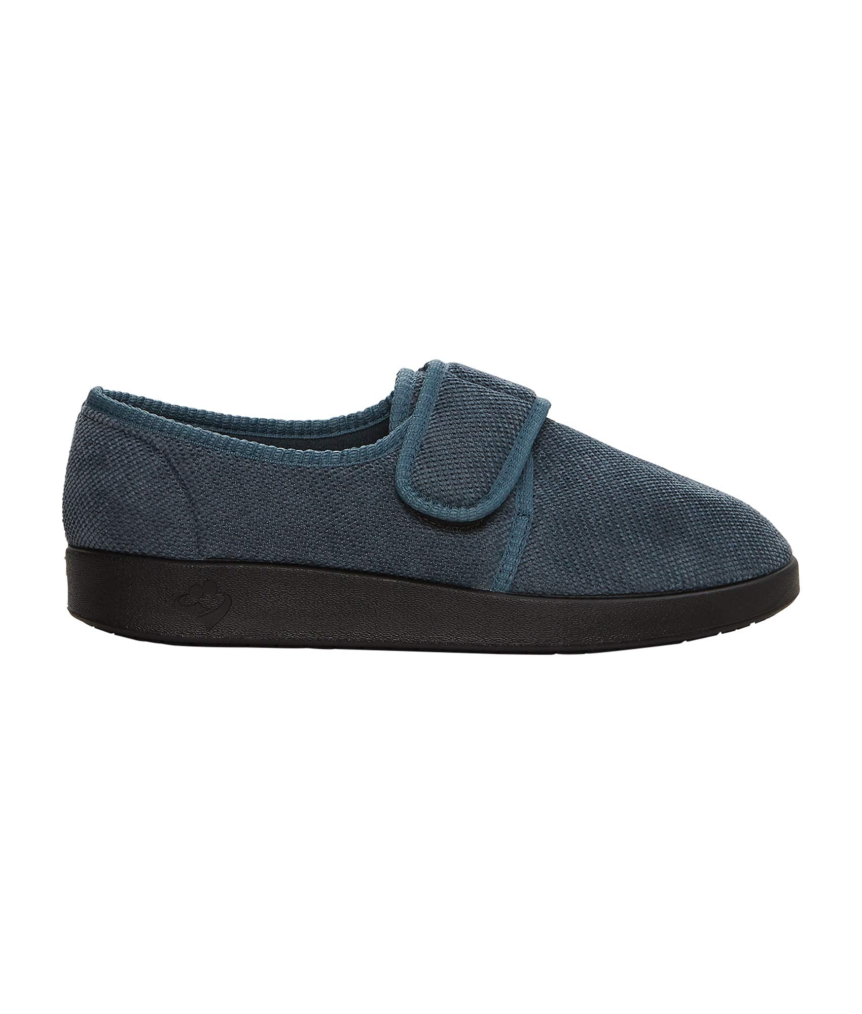 Silvert's Adaptive Slippers showing non-slip sole for safer indoor wear.