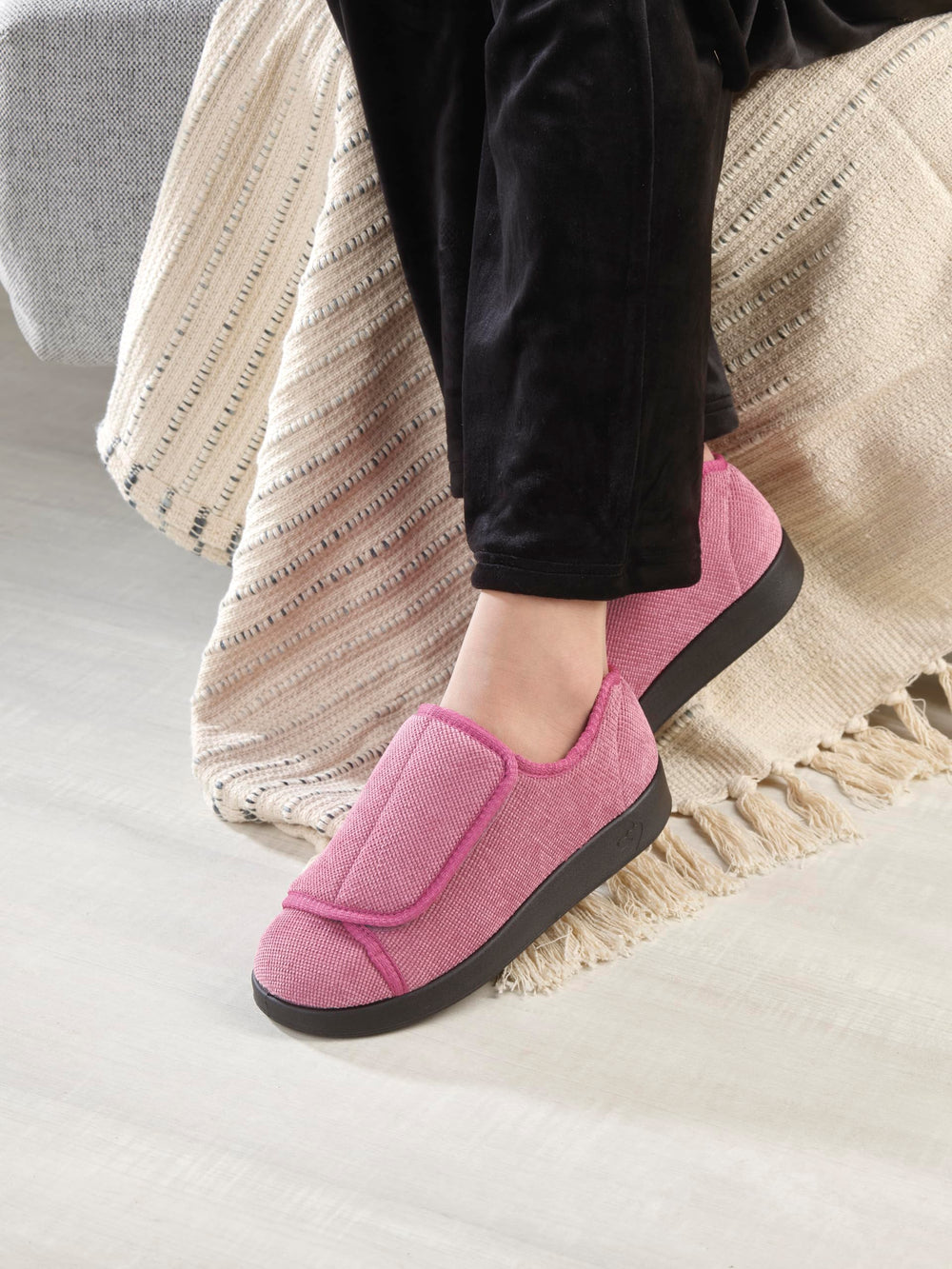 Silvert's Adaptive Women's slippers with removable insole for added depth