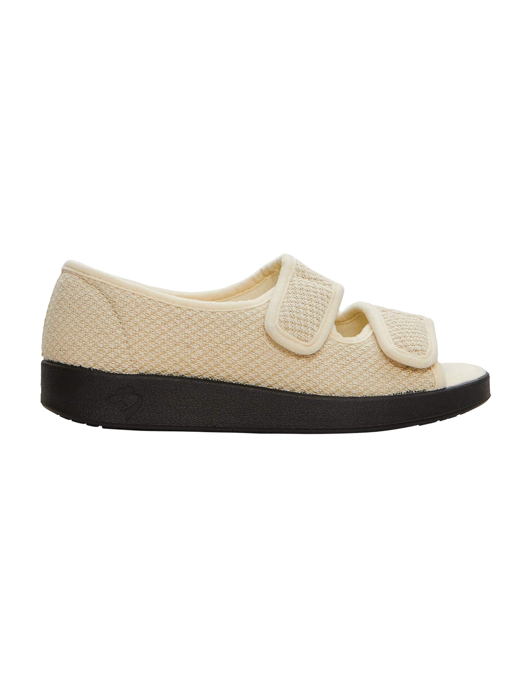 Silvert's Recovery Sandals featuring a diabetic-friendly wedge heel for gentle support