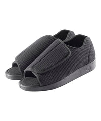 Silvert's diabetic slippers for men with easy-dressing feature and adjustable closures.