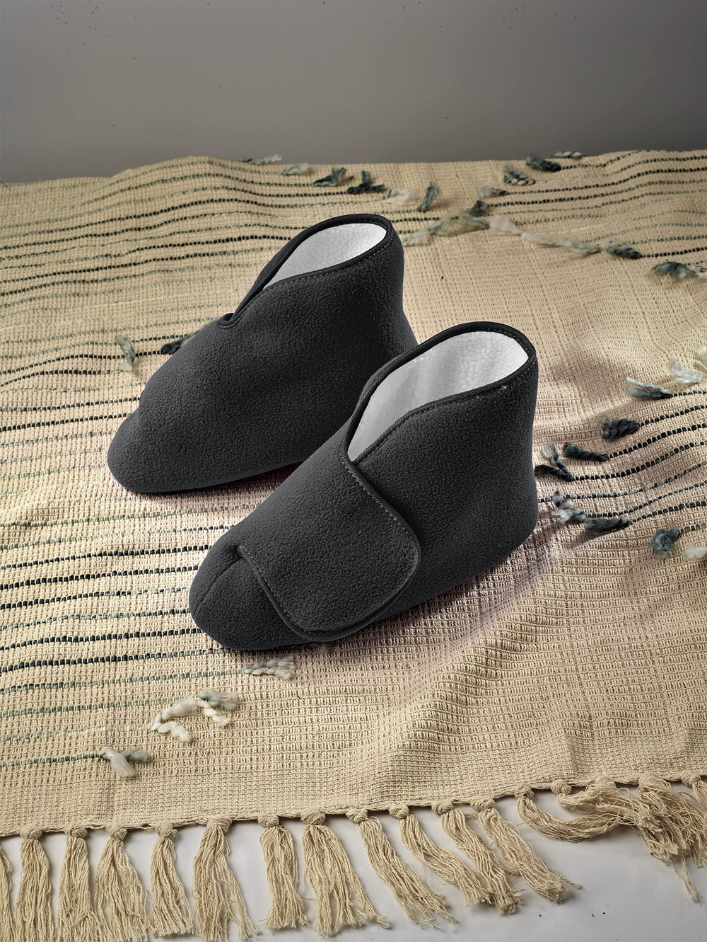 Silvert's diabetic-friendly slippers with roomy fit for swollen feet comfort