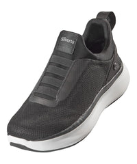 Silverts easy-on slip-on design with wide opening aids limited dexterity wearers.
