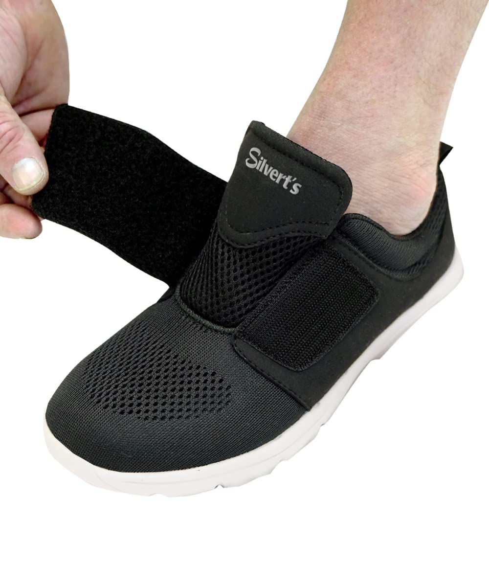 Silvert's Easy Walker Velcro-strap shoes enable quick on/off for seniors.