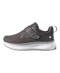 Silvert's Easy Wear extra wide walking shoe graphite with adjustable closure for easy wear.