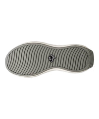 Silvert's Easy Wear extra wide walking shoe graphite with anti-slip sole for stable steps.