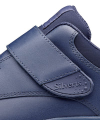 Silvert's Easy Wear Navy walking shoes with padded heel and all-day comfort features