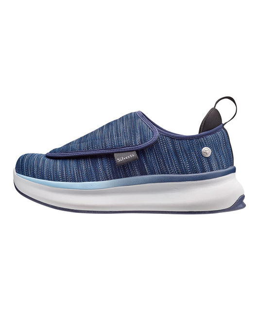 Silvert's extra wide comfort shoes front view with adjustable closure for swollen feet