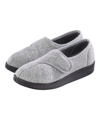 Silverts Extra Wide Easy Closure Jewel Slippers adjustable strap close-up for easy on and off