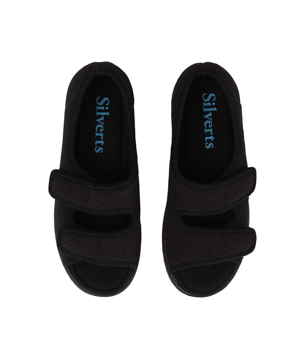 Silvert's sandals with a fluid barrier for spills and easy cleaning.