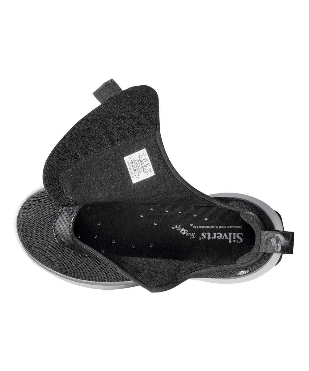 Lightweight cushioned walking sole of Silvert's adaptive shoes for smooth walking.