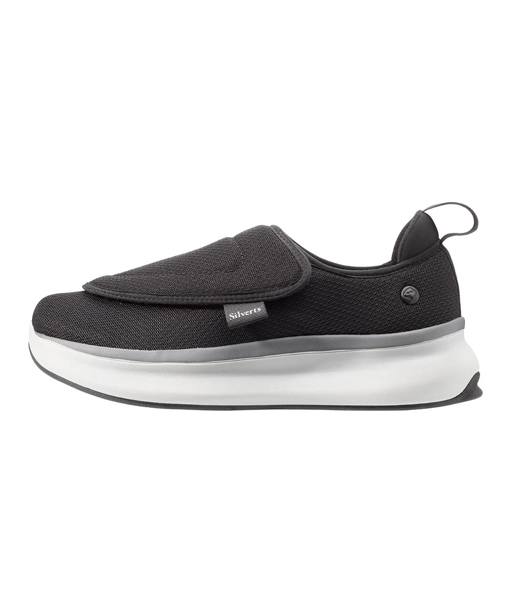 Silvert's Men's Extra Wide Comfort Shoes with Easy-Touch closure for easy fastening and secure fit.