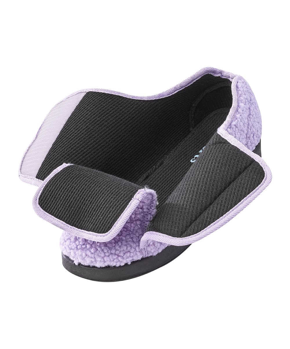 Silvert's slippers with removable insole for added depth and compatibility with orthotics.
