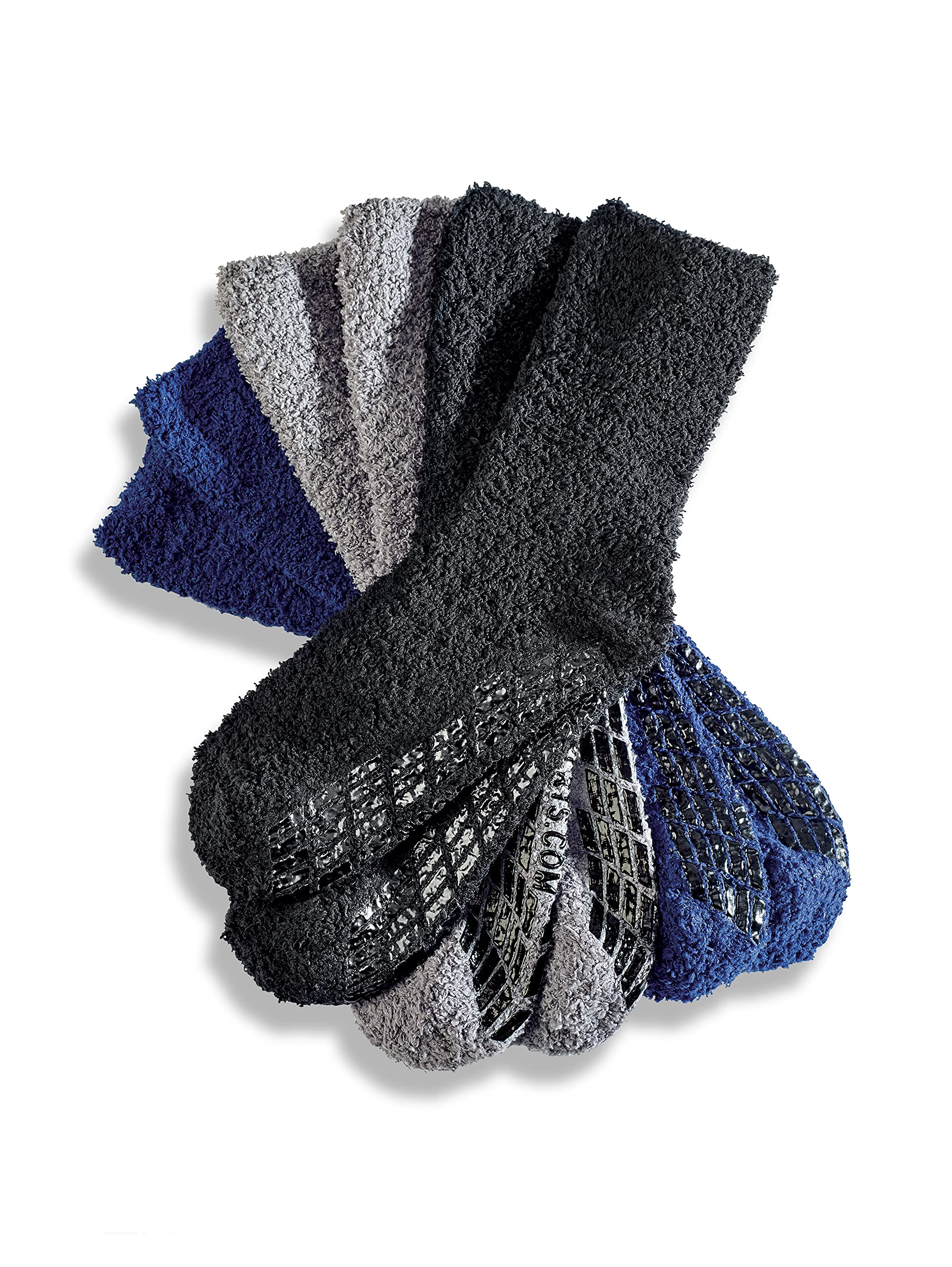 Silvert's six-pack hospital socks provide ready wear for daily indoor safety.