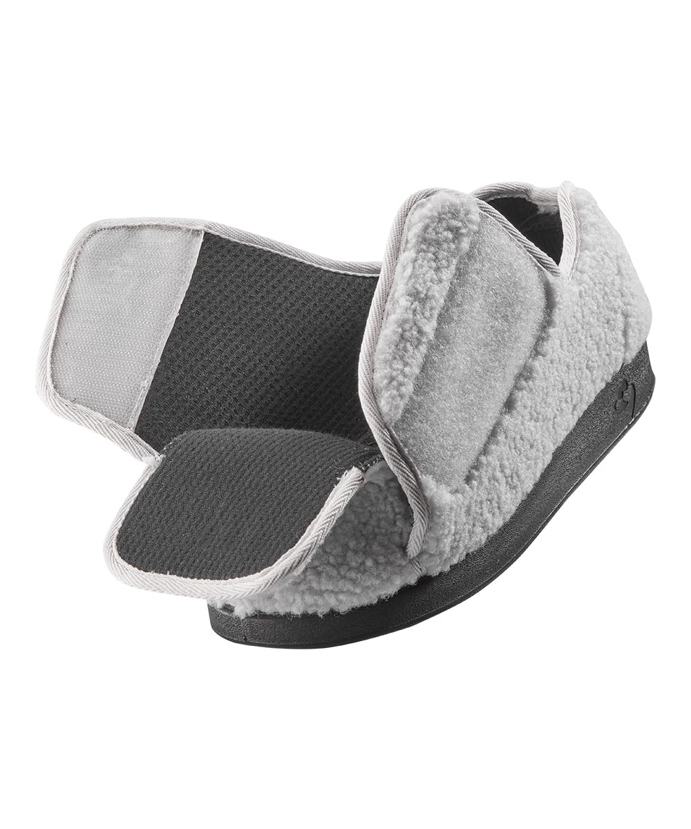 Removable insole provides additional depth for cushioning in Silvert's slippers