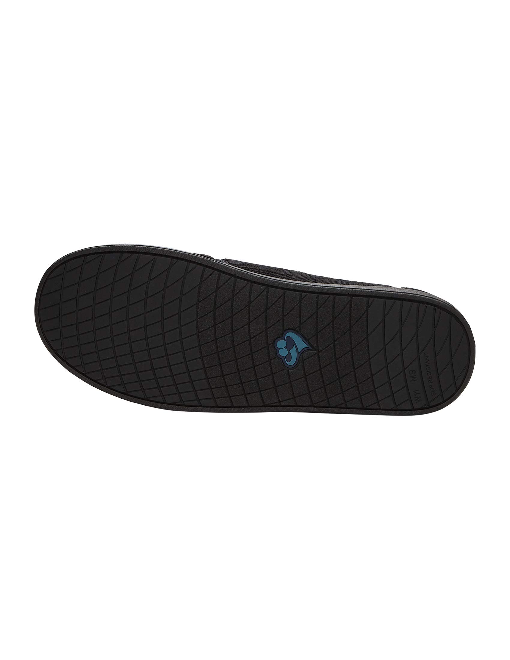 Silvert's wide slippers close-up of adjustable strap for swelling-friendly fit