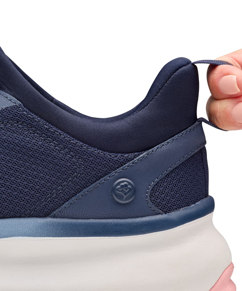 Silvert's wide-opening slip-on with pull loop supports independent wear.