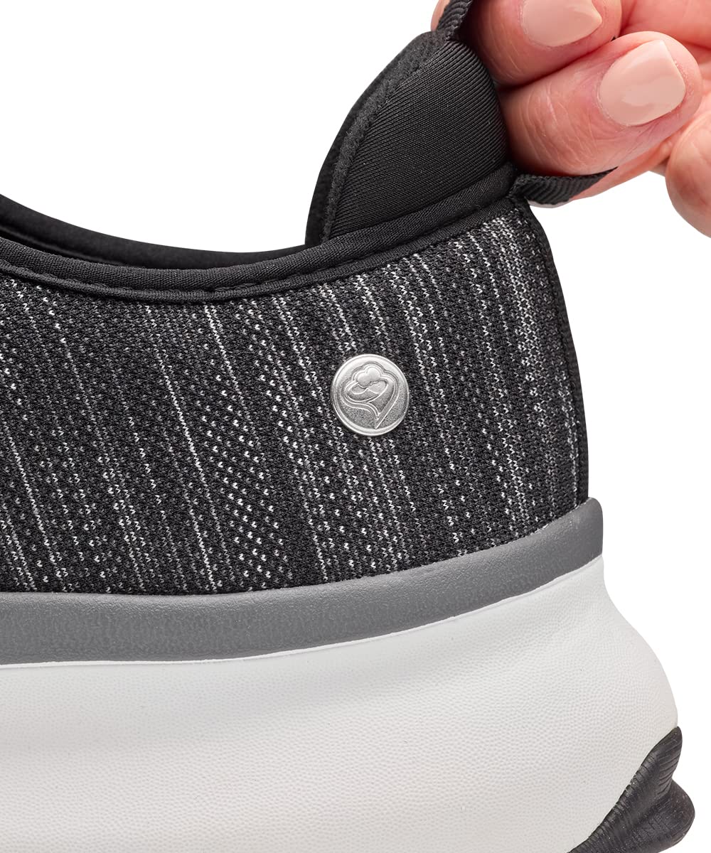Silvert's women's extra-wide shoe side view showing roomy fit for edema.