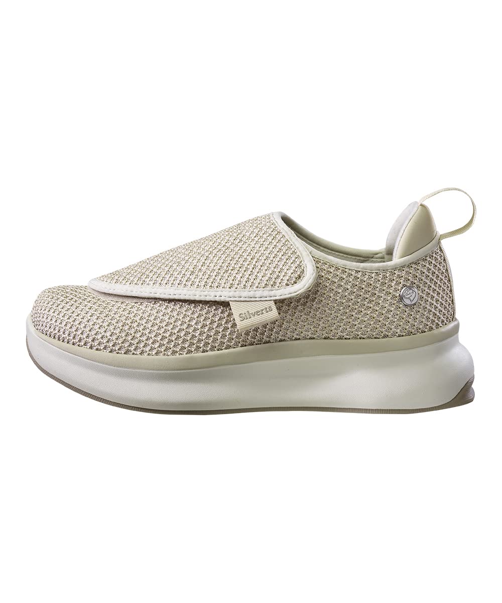 Silvert's Women's Extra Wide Comfort Shoes front view with adjustable fit for swollen feet.