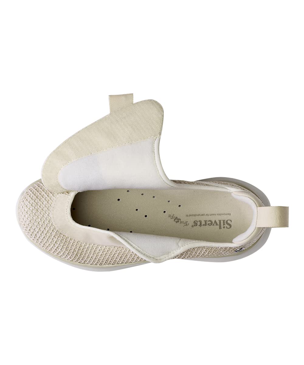 Silvert's Extra Wide Comfort Shoes interior depth provides room for orthotics.